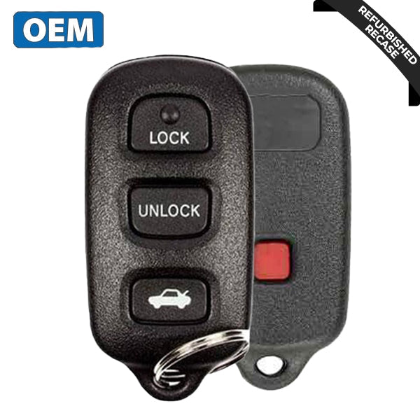 1998-2004 Toyota Avalon / 4-Button Keyless Entry Remote / PN: 89742-AC050 / HYQ12BAN (OEM Recase)