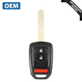 2013-2014 Honda / 3-Button Remote Head Key / PN: 35118-TY4-A00 / MLBHLIK6-1T (OEM Recase)