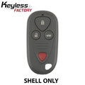 1999-2008 Acura / 4-button Keyless Entry Remote SHELL for﻿ E4EG8D-444H-A﻿ and OUCG8D-387H-A - Grey (AFTERMARKET)