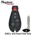 2008-2019 Chrysler Dodge Jeep VW 5-Button Fobik Key SHELL for IYZ-C01C (AFTERMARKET)