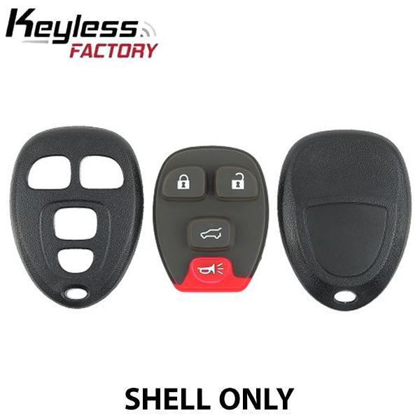 2007-2017 GM / 4-Button Keyless Entry Remote SHELL / PN: 20952476 / OUC60270-21 (AFTERMARKET)
