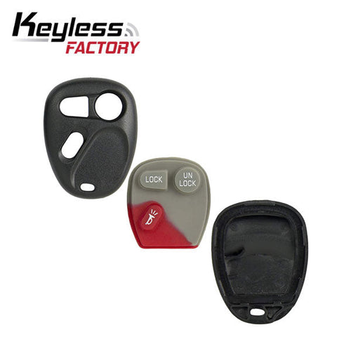 1998-2002 GM Keyless Entry Remote SHELL for KOBUT1BT - Black (AFTERMARKET)