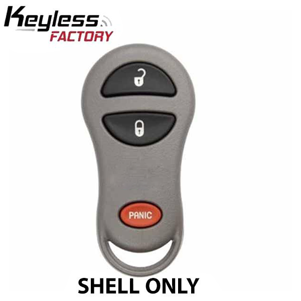 1999-2004 Jeep Keyless Entry Remote SHELL for GQ43VT9T - Grey (AFTERMARKET)