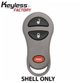 1999-2004 Jeep Keyless Entry Remote SHELL for GQ43VT9T - Grey (AFTERMARKET)