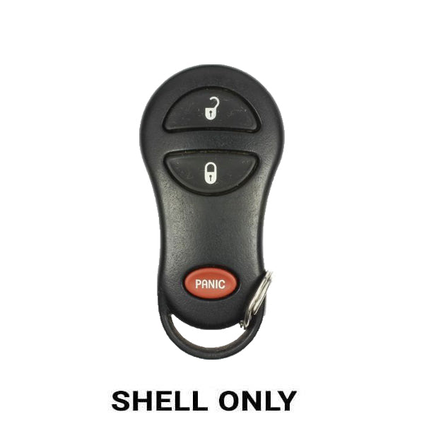 1997-2007 Dodge Durango Keyless Entry Remote SHELL for GQ43VT9T - Black (AFTERMARKET)