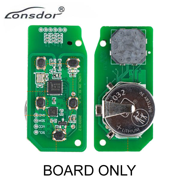 2015-2018 Jaguar Land Rover Range Rover / 5-Button Smart Key PCB Board / OBD Key for Lonsdor K518USA