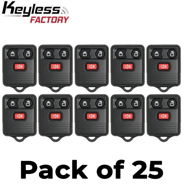 25 x 1998-2016 Ford / Lincoln / Mercury / Mazda / 3-Button Keyless Entry Remote / CWTWB1U331 / (AFTERMARKET) (Bundle of 