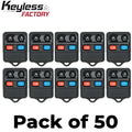 50 x 1998-2014 Ford Lincoln Mercury / 4-Button Keyless Entry Remote / CWTWB1U311 (AFTERMARKET) (Bundle of 50)