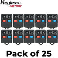 25 x 1998-2014 Ford Lincoln Mercury / 4-Button Keyless Entry Remote / CWTWB1U311 (AFTERMARKET) (Bundle of 25)