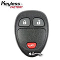 2005-2011 GM / 3-Button Keyless Entry Remote / KOBGT04A (AFTERMARKET)
