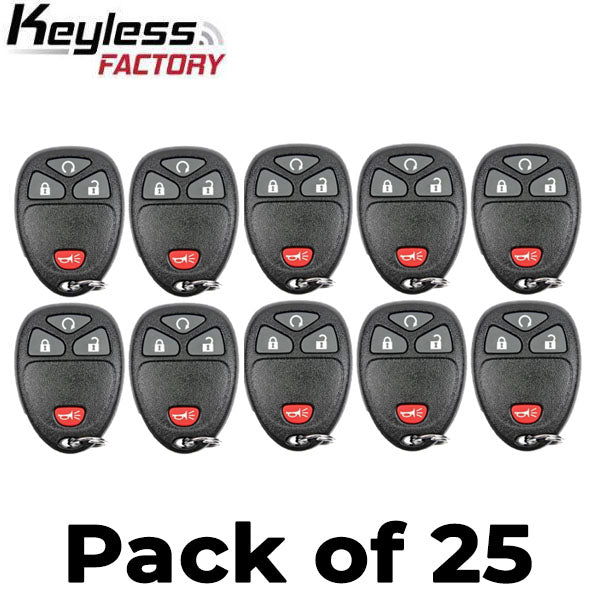 25 x 2007-2017 GM / 4-Button Keyless Entry Remote / OUC60270 / (AFTERMARKET) (Bundle of 25)