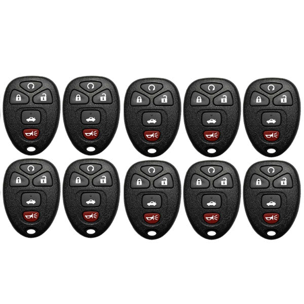 25 x 2004-2013 GM / 5-Button Keyless Entry Remote / PN: 22733524 / KOBGT04A (AFTERMARKET) (Bundle of 25)