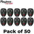 50 x 2007-2017 GM / 5-Button Keyless Entry Remote / PN: 20869057 / OUC60270 OUC60221 (AFTERMARKET) (Bundle of 50)
