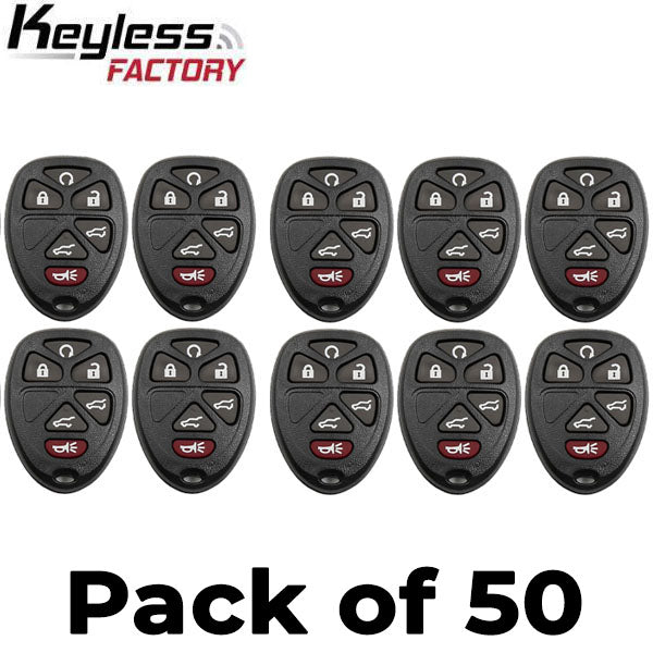 50 x 2007-2014 GM / 6-Button Keyless Entry Remote / PN: 15913427 / OUC60270 / (AFTERMARKET) (Bundle of 50)
