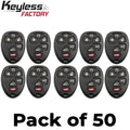 50 x 2007-2014 GM / 6-Button Keyless Entry Remote / PN: 15913427 / OUC60270 / (AFTERMARKET) (Bundle of 50)