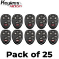 25 x 2007-2014 GM / 6-Button Keyless Entry Remote / PN: 15913427 / OUC60270 / (AFTERMARKET) (Bundle of 25)
