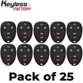 25 x 2005-2013 GM / 5-Button Keyless Entry Remote / OUC60270 / (AFTERMARKET) (Bundle of 25)