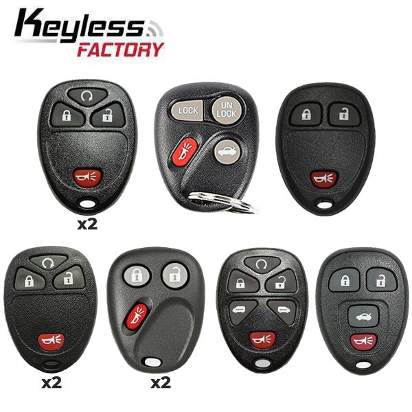 10 x 2000-2017 GM - Special Remotes Bundle (AFTERMARKET)