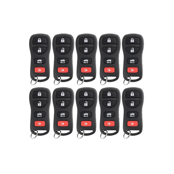 25 x 2002-2017 Nissan / Infiniti / 4-Button Keyless Entry Remote / KBRASTU15  (AFTERMARKET) (Bundle of 25)