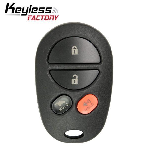 2008-2017 Toyota / 4-Button Keyless Entry Remote / GQ43VT20T (AFTERMARKET)