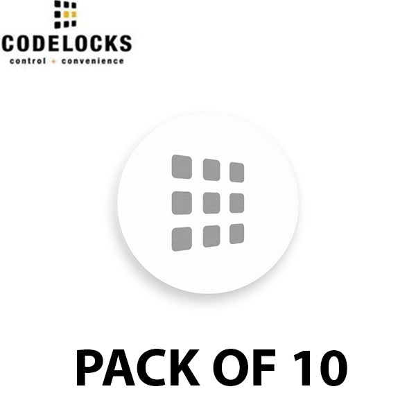CodeLocks - 1" RFID Smart Stickers - MIFARE - 13.56MHz (Pack of 10)