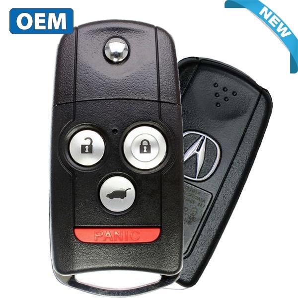 2010-2014 Acura ZDX TSX / 4-Button Flip Key / PN: 35113-SZN-A00 / MLBHLIK-1T (Driver 1) (OEM)