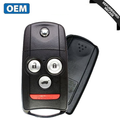 2007-2013 Acura MDX / 4-Button Flip Key / PN: 35111-STX-326 / N5F0602A1A (OEM Recase)(Memory 2)