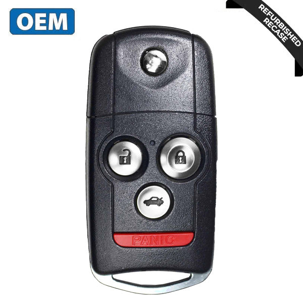 2009-2014 Acura / 4-Button Flip Key / PN: 35113-TK4-A10 / MLBHLIK-1T (OEM Recase)