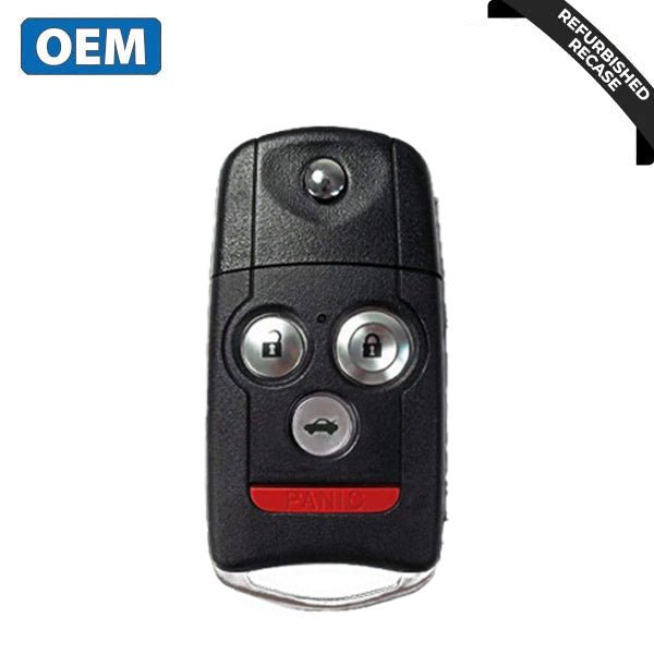 2007-2008 Acura TL / 4-Button Flip Key / PN: 35111-SEP-306 / OUCG8D-439H-A (OEM Recase)