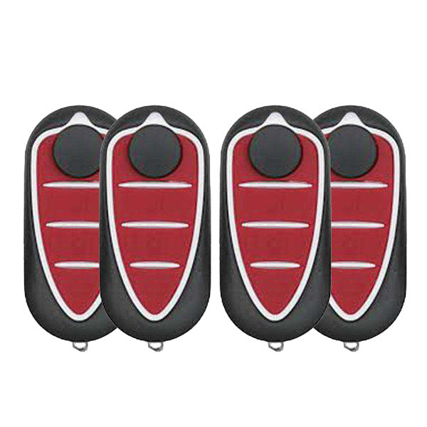 4 x 2010-2016 Alfa Romeo Giulietta / 3-Button Flip Key / 434 MHz (AFTERMARKET) (Pack of 4)