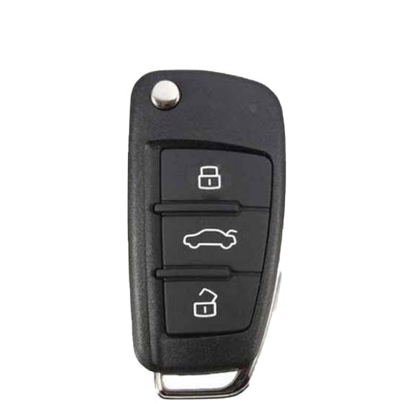 2015-2018 Audi A3 / Q3 / 4-Button Flip Key / PN: BVD 837 220A / NBGFS12A71 / MQB /  315 Mhz (OEM)