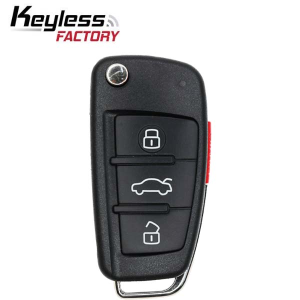 2006-2010 Audi / 4-Button Remote Flip Key / NBG009272T / 315 MHz (AFTERMARKET)
