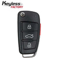 2006-2010 Audi / 4-Button Remote Flip Key / NBG009272T / 315 MHz (AFTERMARKET)