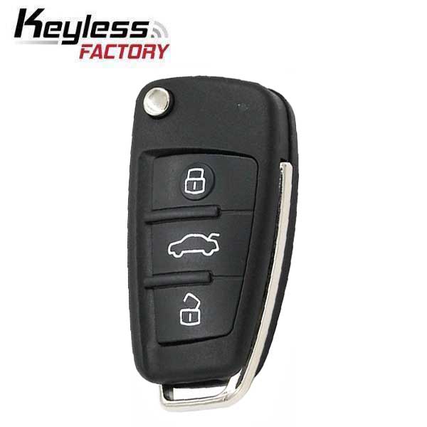 2006-2015 Audi / 3-Button Flip Key / PN: 0657660023S/ IYZ 3314 / 315 MHz (AFTERMARKET)
