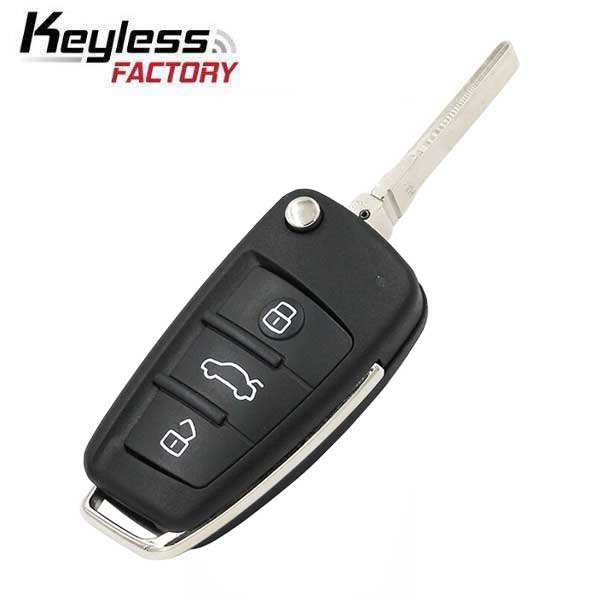 2006-2015 Audi / 3-Button Flip Key / PN: 0657660023S/ IYZ 3314 / 315 MHz (AFTERMARKET)