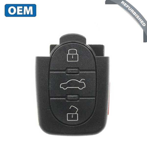 1997-2005 Audi / 4-Button Keyless Entry Remote / PN: 8Z0 837 231 P / MYT8Z0837231 / 315 Mhz (Remote Part Only) (OEM REFU