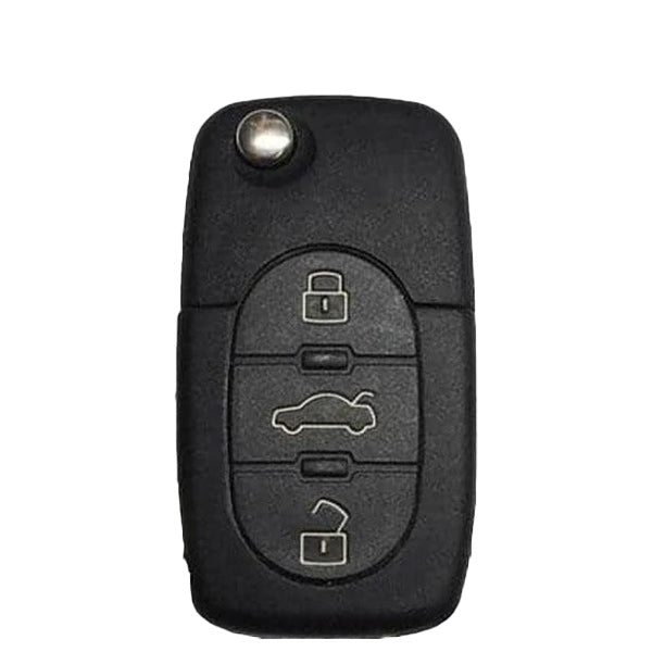 2001-2006 Audi / 4-Button Flip Key / PN: 8Z0837231F / MYT8Z0837231 (OEM Recase)