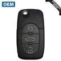 2001-2006 Audi / 4-Button Flip Key / PN: 8Z0837231F / MYT8Z0837231 (OEM Recase)