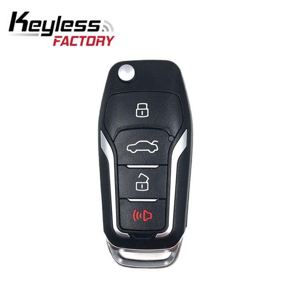 2000-2019 Mercury Lincoln Ford / 4-Button Flip Key / PN: 5912512 / CWTWB1U331 (AFTERMARKET)
