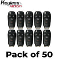 50 x 2015-2022 Ford F-Series Raptor Ranger / 4-Button Flip Key / 164-R8134 / N5F-A08TDA (AFTERMARKET) (Bundle of 50)