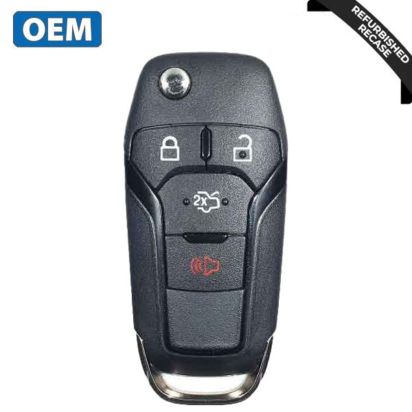2013-2016 Ford Fusion / 4-Button Flip Key / PN: 164-R7986 / N5F-A08TAA (OEM Recase)