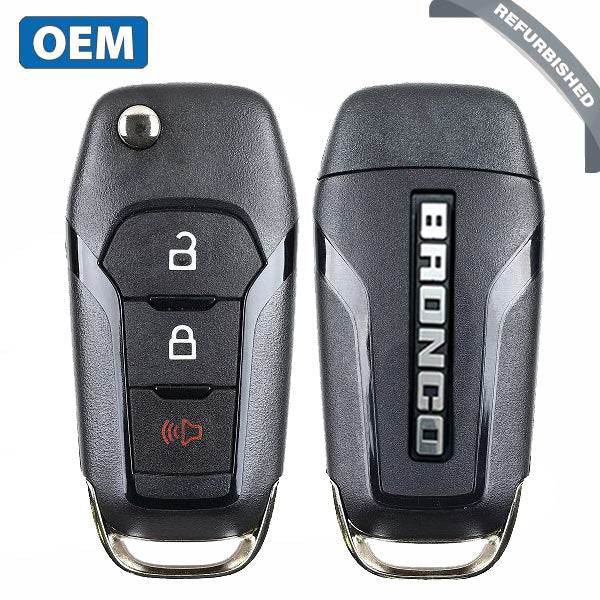 2021-2022 Ford Bronco / 3-Button Flip Key / PN: 164-R8283 / N5F-A08TAA / HU101 (OEM Refurb)