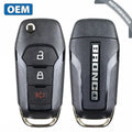 2021-2022 Ford Bronco / 3-Button Flip Key / PN: 164-R8283 / N5F-A08TAA / HU101 (OEM Refurb)