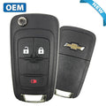 2010-2018 Chevrolet Equinox Sonic Spark Trax / 3-Button Flip Key / PN: 20873621 / OHT01060512 (OEM)