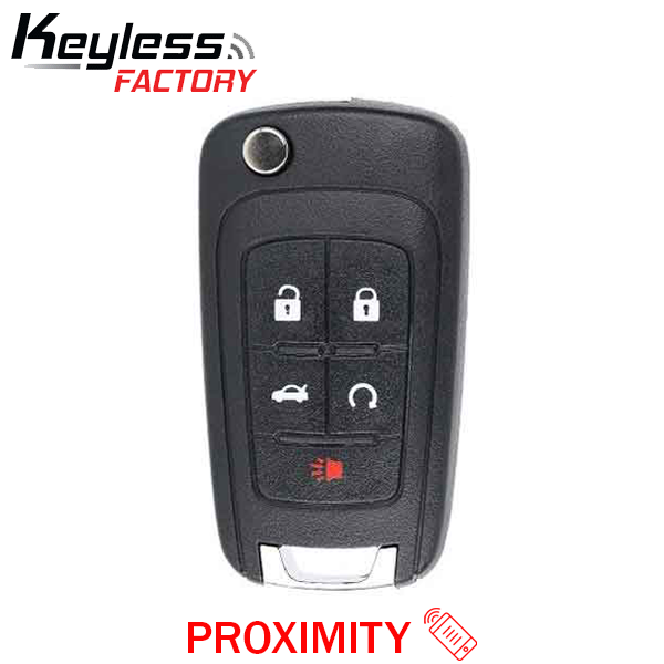 2010-2019 GM / 5-Button Flip Key / PEPS / PN: 13504199 / OHT01060512 / HU100 / PEPS (AFTERMARKET)
