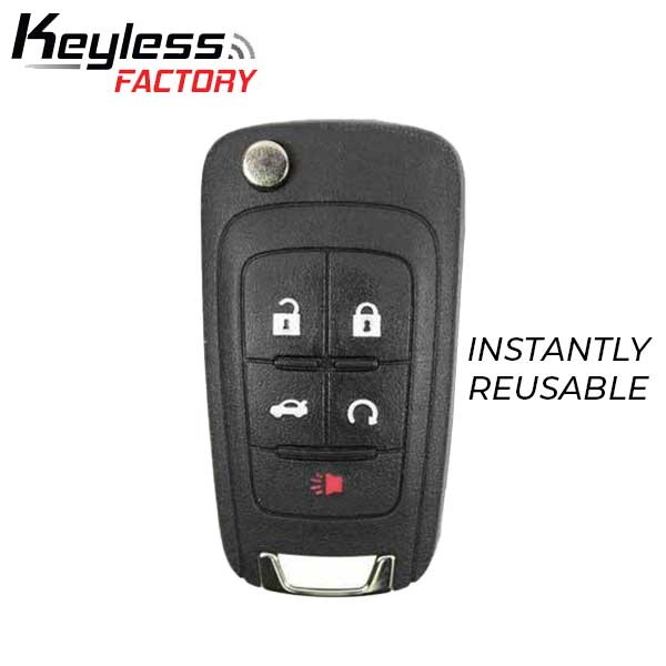 2010-2019 GM / 5-Button Reusable Flip Key / OHT01060512 (AFTERMARKET)