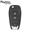 2016-2021 Chevrolet Cruze XL8 / 3-Button Remote Flip Key / PN: 13514134 / LXP-T004 (AFTERMARKET)