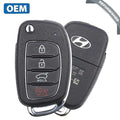 2015-2019 Hyundai Tucson / 4-Button Remote Flip Key / PN: 95430-D3000 / TQ8-RKE-4F25 (OEM Refurb) (Canadian Version)