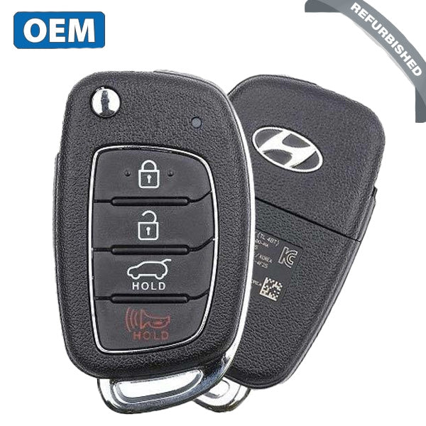 2015-2019 Hyundai Tucson / 4-Button Remote Flip Key / PN: 95430-D3000 / TQ8-RKE-4F25 (OEM Refurb) (Canadian Version)