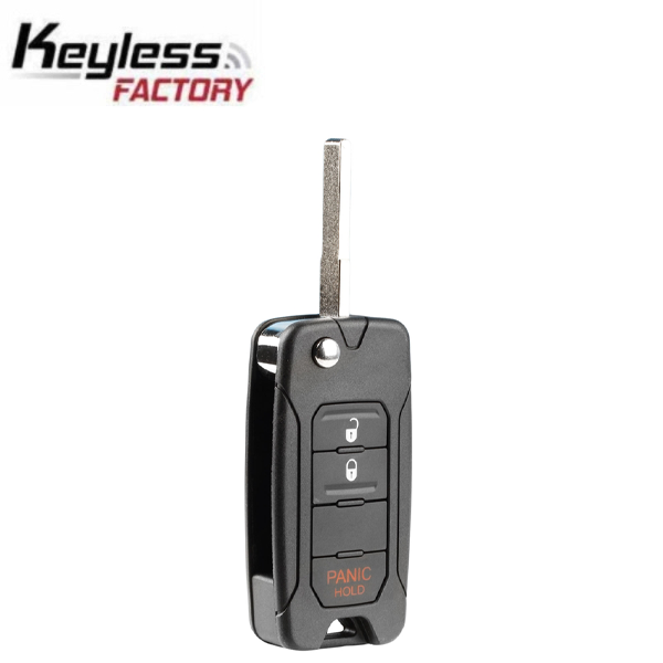 2016-2019 Jeep Fiat / 3-Button Remote Flip Key / 2ADFTFI5AM433TX (AFTERMARKET)